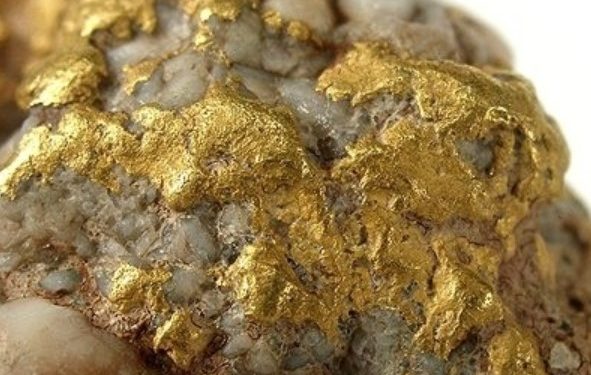 Quartz with Gold Veins